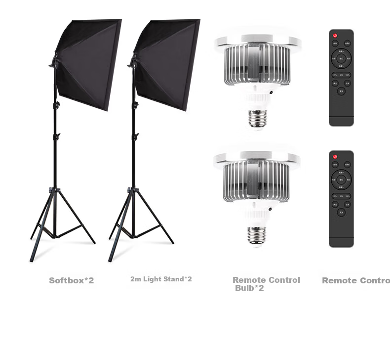 Photography Gadget [Hot Sale 50K+] Live Streaming Fill Light Studio Kit LED Outdoor Portrait Continuous Softbox Lighting Equipment for Influencers 13
