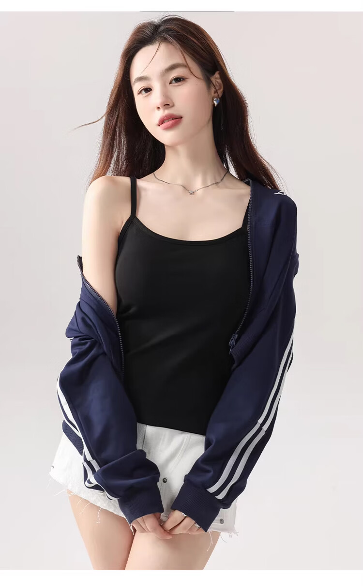 Langsha Pure Cotton Women's Summer Camisole Thin Strap Vest Slim Fit Sleeveless Top with Side Coverage and Beautiful Back Design 19