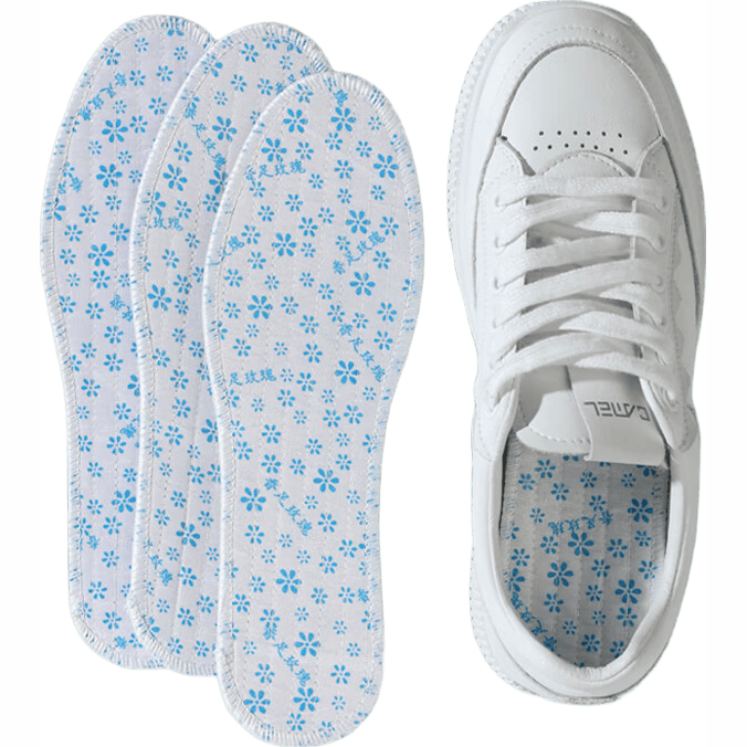 FOOTOPPO Chinese Herbal Deodorizing Insoles for Men, Summer Foot Odor Control, Sports Sweat-Absorbing Breathable Traditional Chinese Medicine Shoe Insoles for Me
