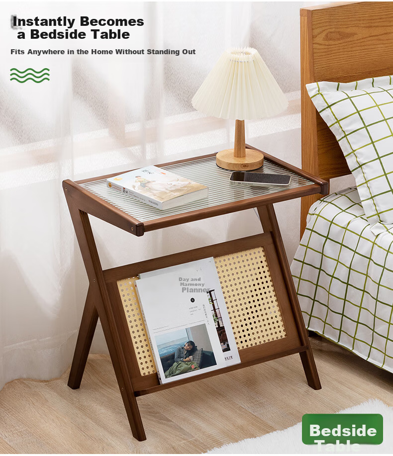 Lao Zhu Craftsman Side Table Living Room Small Tea Table Sofa Side Cabinet Bedside Cabinet Tea Table Bedside Storage Tea Color 11