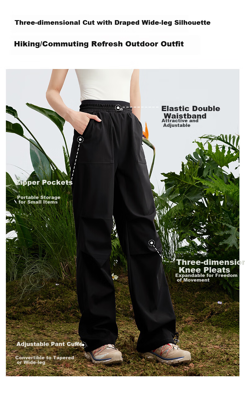 MOLY VIVI Double Waist Softshell Outdoor Sports Pants for Women Spring Summer Windproof Waterproof Quick-Dry Hiking Mountaineering Pants Magic Vivi 12