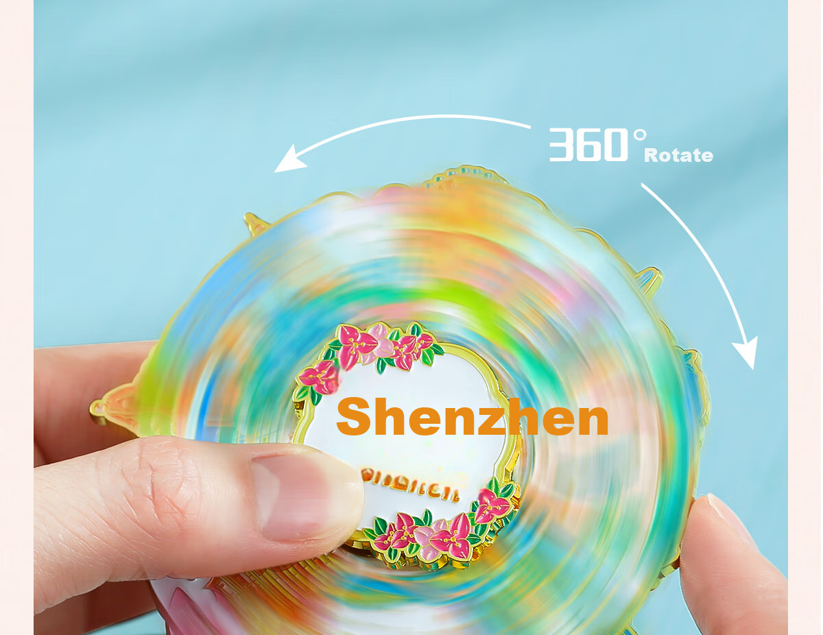 Gongli Gongwai Shenzhen Metal Double-Layer Rotating Refrigerator Magnet Anti-Collision Chinese Style Beijing Palace Museum Cultural Creative Gift for Friends Students Birthday New Year Teacher's Day G 9