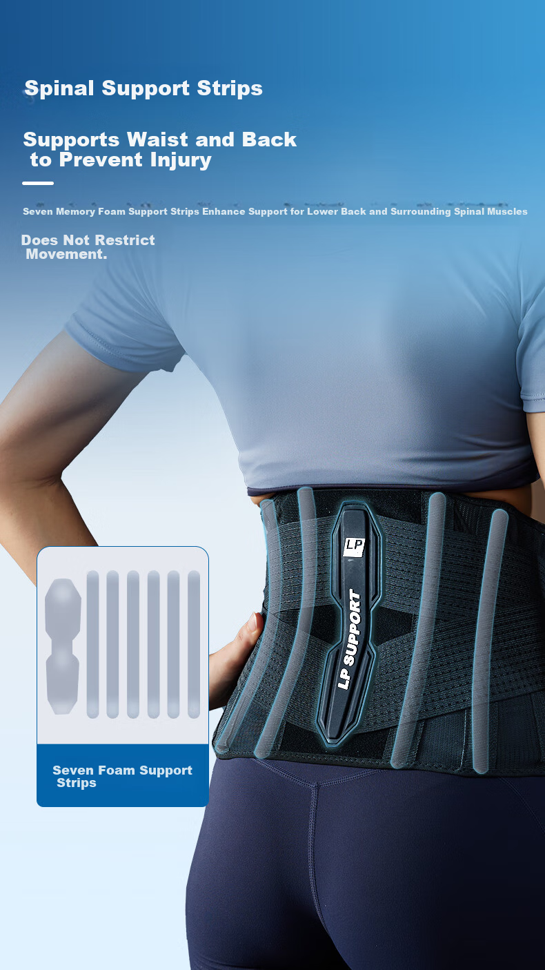 LP 1502CK Lightweight Breathable Sports Support Lumbar Brace for Lumbar Disc Herniation and Strain, Size M 1