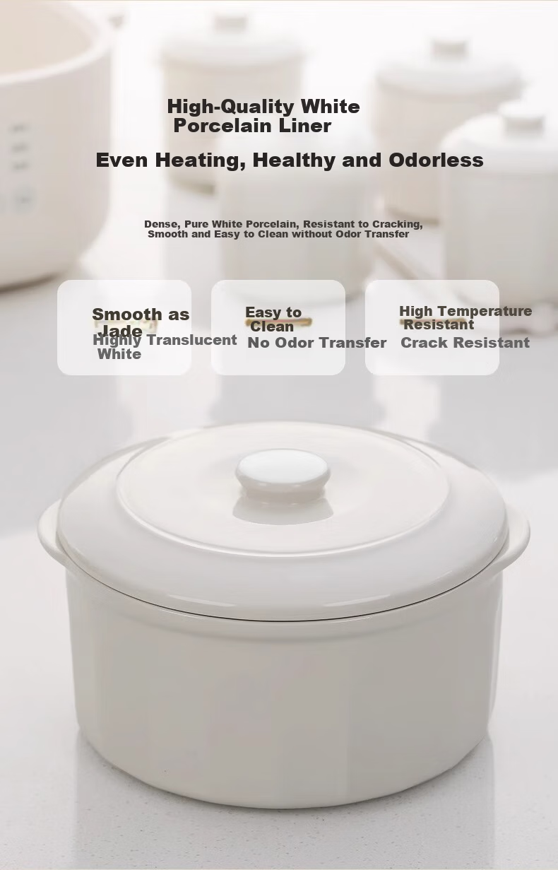 LOTOR Multifunctional Electric Stew Pot, Home Double Boiler, Small Capacity Soup Pot, Bird's Nest Stewing Cup, Soup Cooking Pot, Baby Porridge Cooking Tool 5