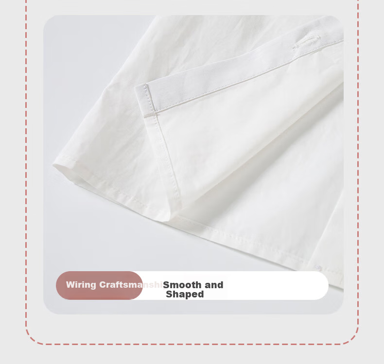 Romon Kids French Style Ruffle Collar Shirt Girls Spring Autumn New White Versatile Shirt White 110 6