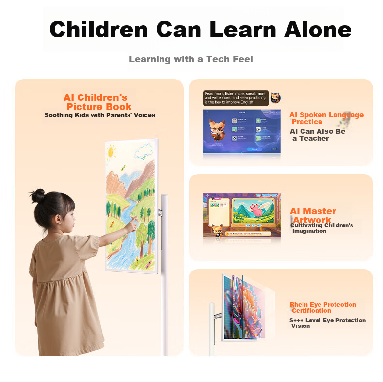 Skyworth 32-inch Portable TV Friend Machine Mobile Smart Screen Learning Tablet All-in-One Wireless S20PRO Monitor AI Upgrade Gift for Girls 12