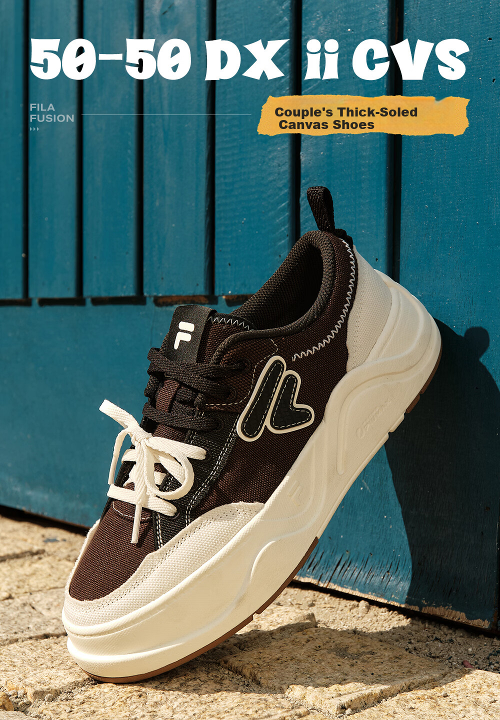FILA Official Trendy Brand 50-50 DX II Canvas Shoes 2026 Summer Casual Versatile Sneakers 1
