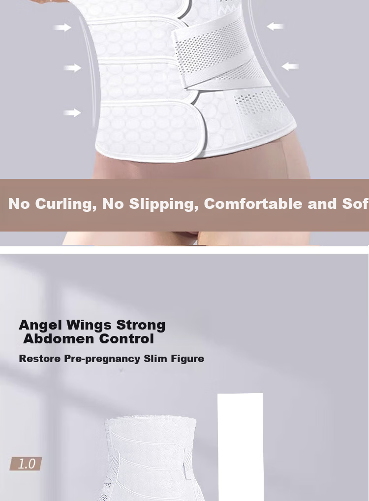 GRACEWELL Postpartum Abdominal Binder and Pelvic Belt 2-Piece Set Breathable Mesh Waist Shaper for Natural and C-Section Recovery 8