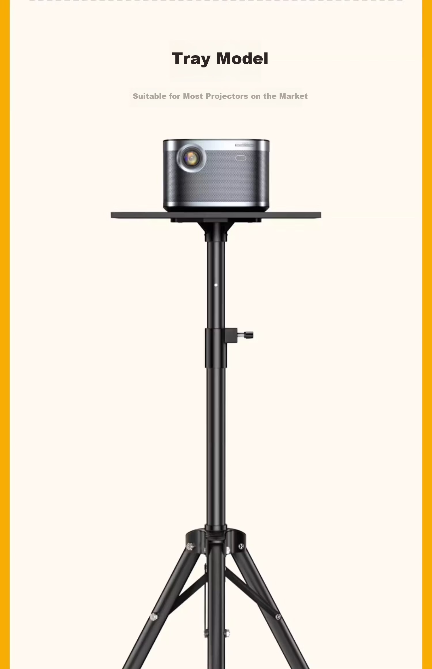 ASKE Projector Floor Stand Tripod Tray Bracket Compatible with Xiaomi, JmGO, XGIMI Wall-Mounted Projectors, No-Drill Installation for Dangbei 22