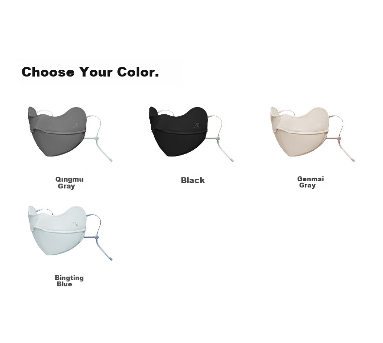 Bananain Liangpi 331UV Unisex Cooling Sun Protection Breathable Antibacterial Face Mask Outdoor Commuting Eye Protection Mask 16