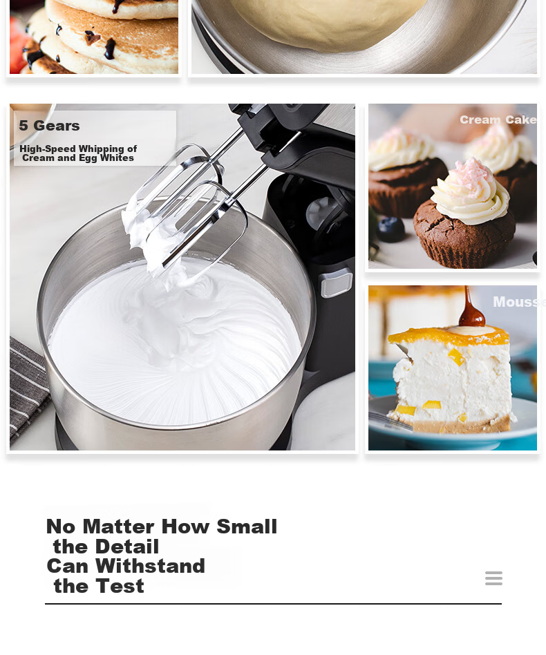 Royalstar Electric Hand Mixer 300W High Power Handheld Cream and Egg White Beater Dough Mixer Multifunctional Stand Mixer 3.5L EGK395L 10