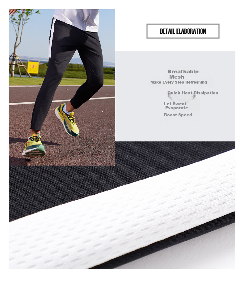KELME Men's Sports Pants New Summer Thin Professional Football Training Running Fitness Tapered Pants Agate Black L 2