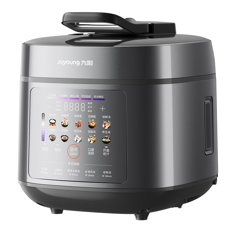 Joyoung 6L Titanium Enamel Non-Fluorine Titanium Ceramic Coating-Free 316L Stainless Steel Inner Pot Electric Pressure Cooker 100kPa Multi-Functional PR1Z62