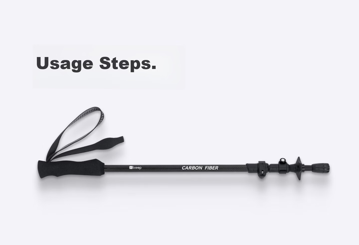 Keep Carbon Fiber Ultra-Light Telescopic Outdoor Hiking Pole, Mountain Climbing Equipment, Walking Stick for Elderly And Childre 33