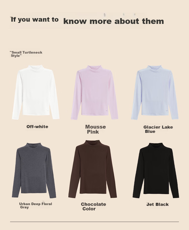 Ubras Liu Wen's Style Tencel Wool Blend Base Layer Women's Thermal Underwear Inner Wear Autumn Top, Plain White, Size L 15