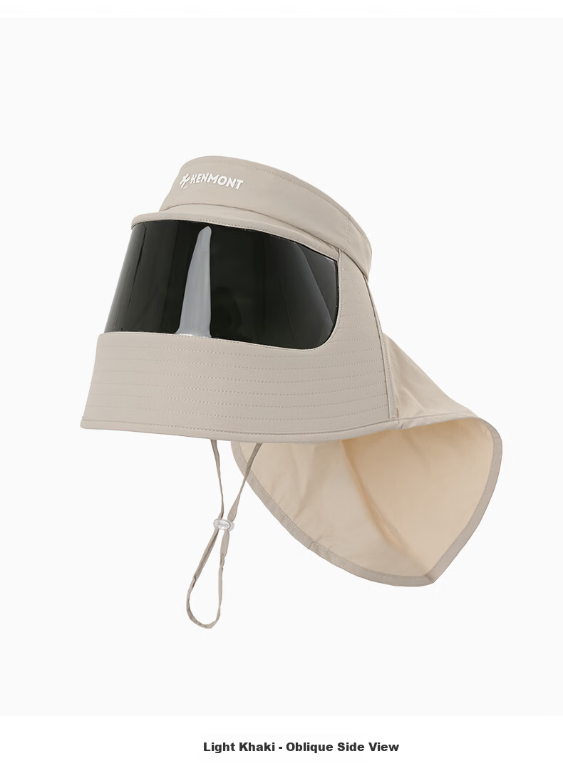 Kenmont All-in-One Medical Aesthetic Sunscreen Hat for Women UV Protection Breathable Full Face Sun Hat with Neck Guard 6130 15