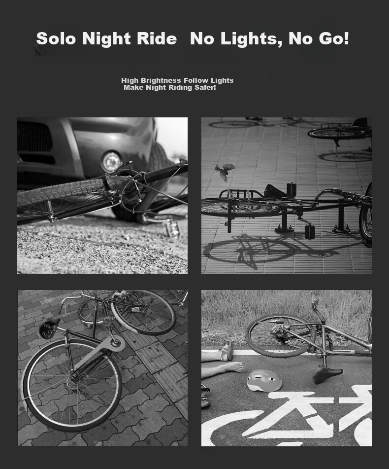 AUX Bicycle Light Mountain Road Bike Tail Light Multi-Mode Adjustable Rechargeable Night Riding Accessory 2