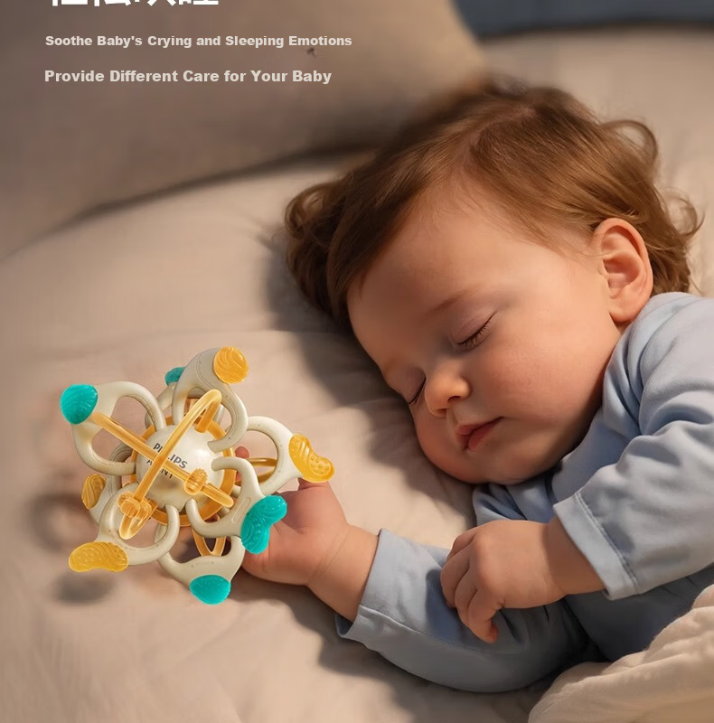 AVENT Philips Baby Manhattan Handheld Ball Teething Toy Food-Grade Silicone Chew Toy for Babies Preventing Hand Sucking 17