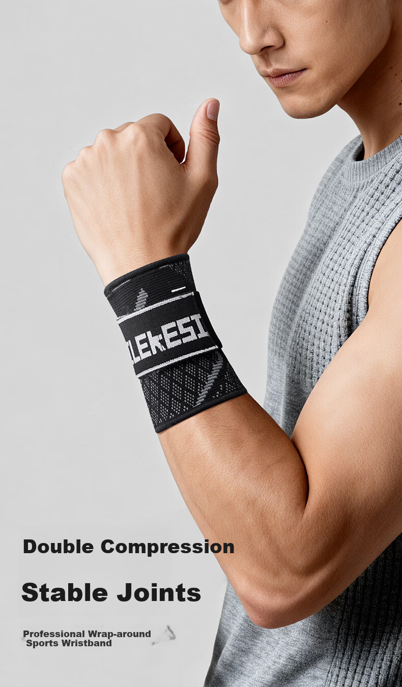 NAILEKESI N Sports Wrist Support Fitness Anti-Sprain Wrist Brace Male TFCC Tendon Sheath Basketball Push-Up Compression Protector M 1