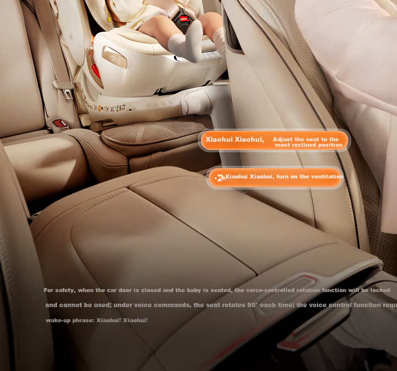 Welldon Smart LUX Child Safety Seat 0-7 Years i-Size Intelligent Ventilation AI Voice Rotation 11