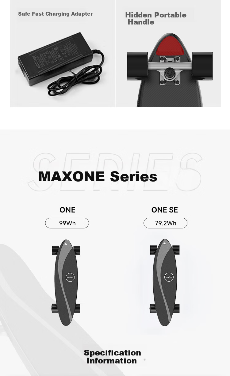 Maxfind Patented Electric Skateboard Four-Wheel Beginner Youth Kids Long-Lasting Model 18