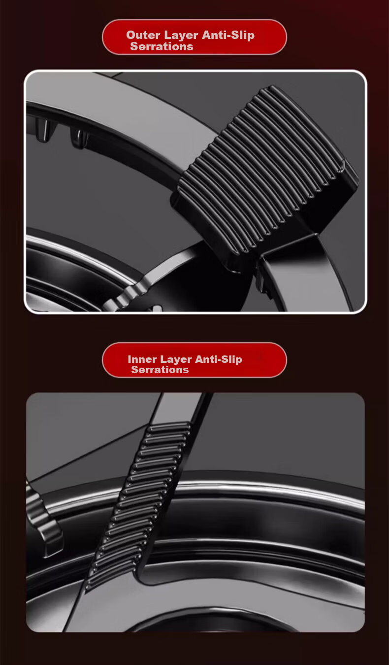 Beishi Non-Slip Gas Stove Pot Stand Small Pot Rack Milk Pot Rack Kitchen Stove Rack Support for Pointed Bottom Pot Round Bottom Pot Wok Auxiliary Accessory Universal 4-5 Claw Non-Slip Cooking Pot Rack 12