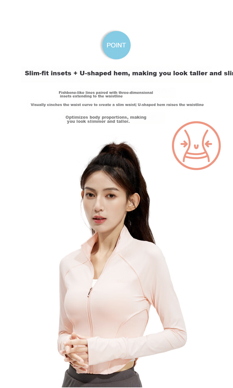 Zauo [Xiangxiu Same Style] Korean Zauo Slim Fit Sun Protection Jacket for Women Ice Cooling Breathable Original Yarn Sunproof Hoodie Coat 5
