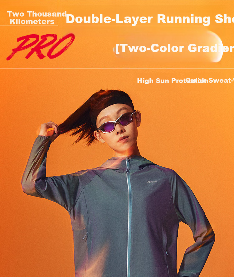 Xtep 2000KM PRO Men's Running Shorts Fake Two-in-One Breathable Quick-Dry Sports Training Five-Point Pants 31