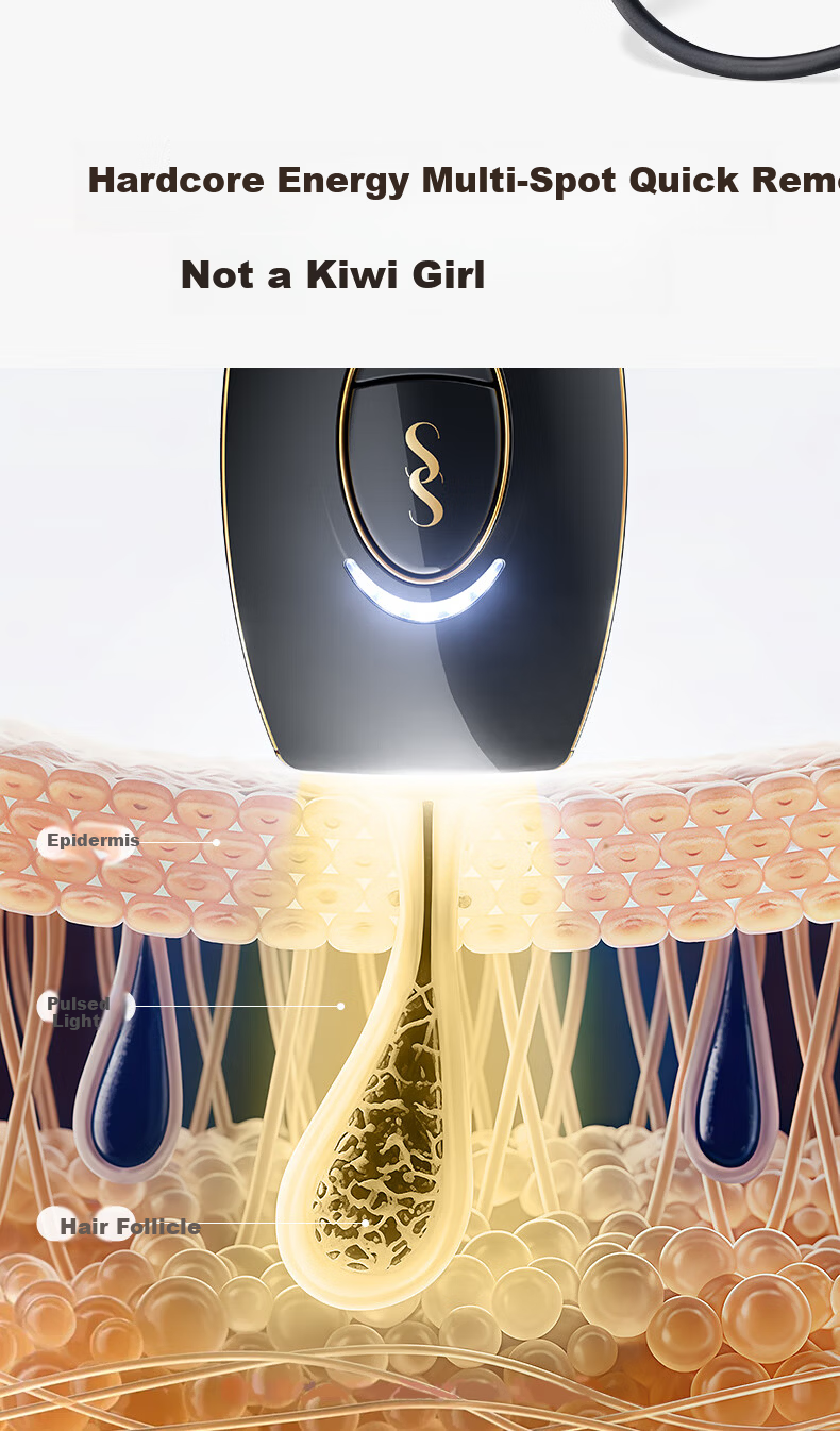 SMOOTHSKIN Black Gold Series Mini Home Laser Hair Removal Device for Men and Women, Facial, Full Body, Private Areas, Underarms, Smart Epilator, Birthday Gift for Women with 15% Government Subsidy 3