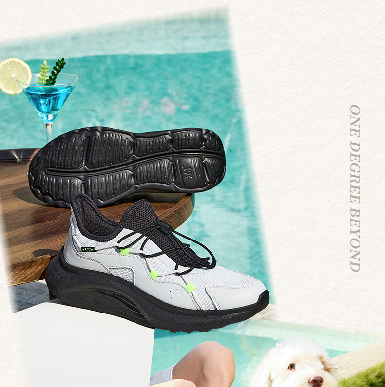 361° Men's Sports Shoes Tofu Shoes Spring Summer Breathable Thick Sole Comfortable Slip-On Casual Dad Shoes 672626704-3 14