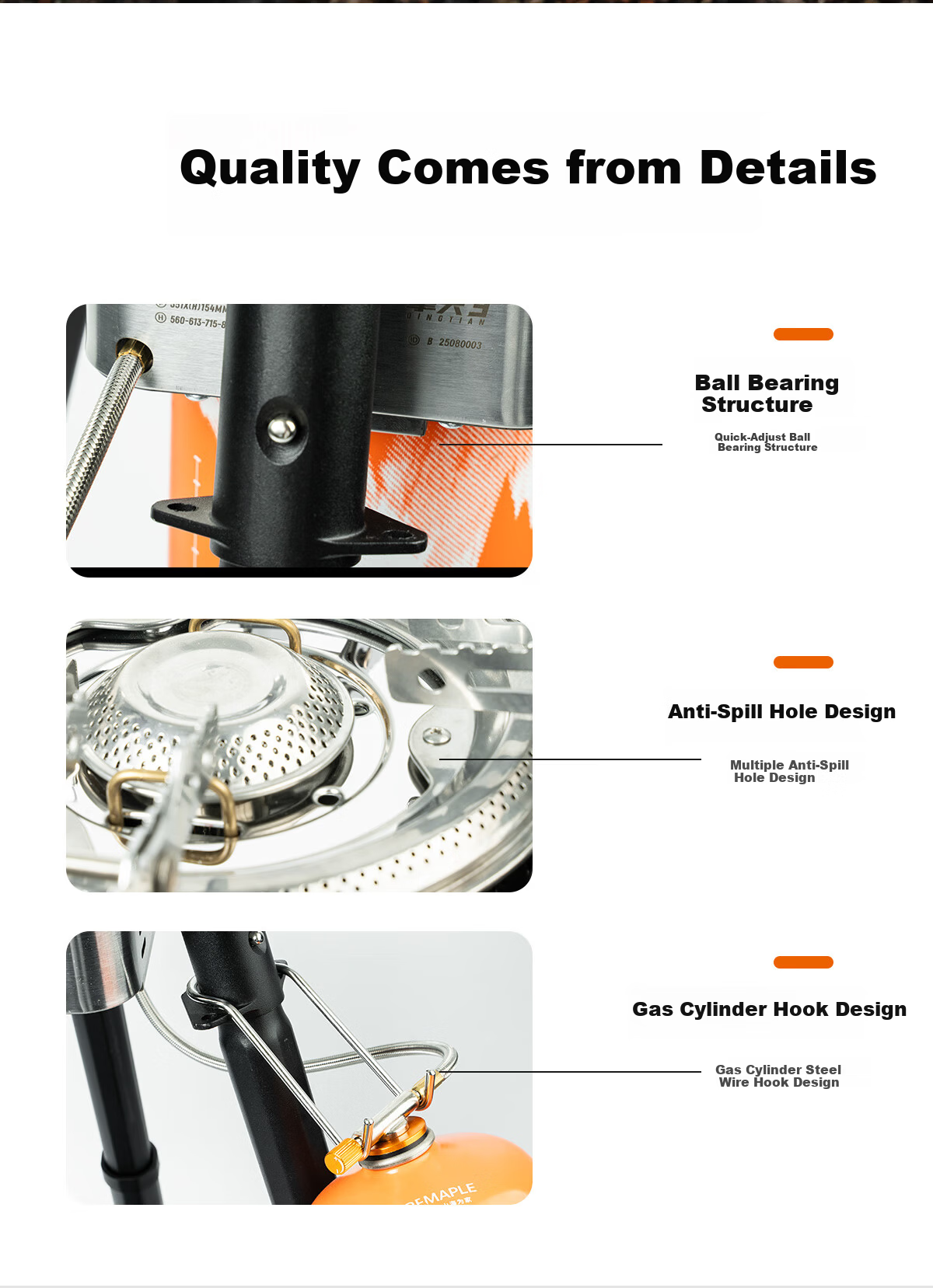 FIRE-MAPLE Qingtian 3 Double-Layer Intense Flame Large Air Stove Set, Outdoor Portable Stir-Fry Cookware, Cartridge Stove, Gas Stove, Camping Equipment 23