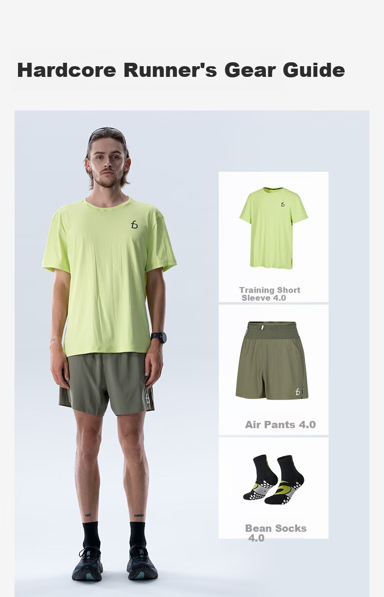 FlipBelt Training Short-Sleeve Shirt, Men's Summer Round Neck Quick-Dry Shirt, Antibacterial Breathable Silver Ion T-Shirt, Sports Running Top 8