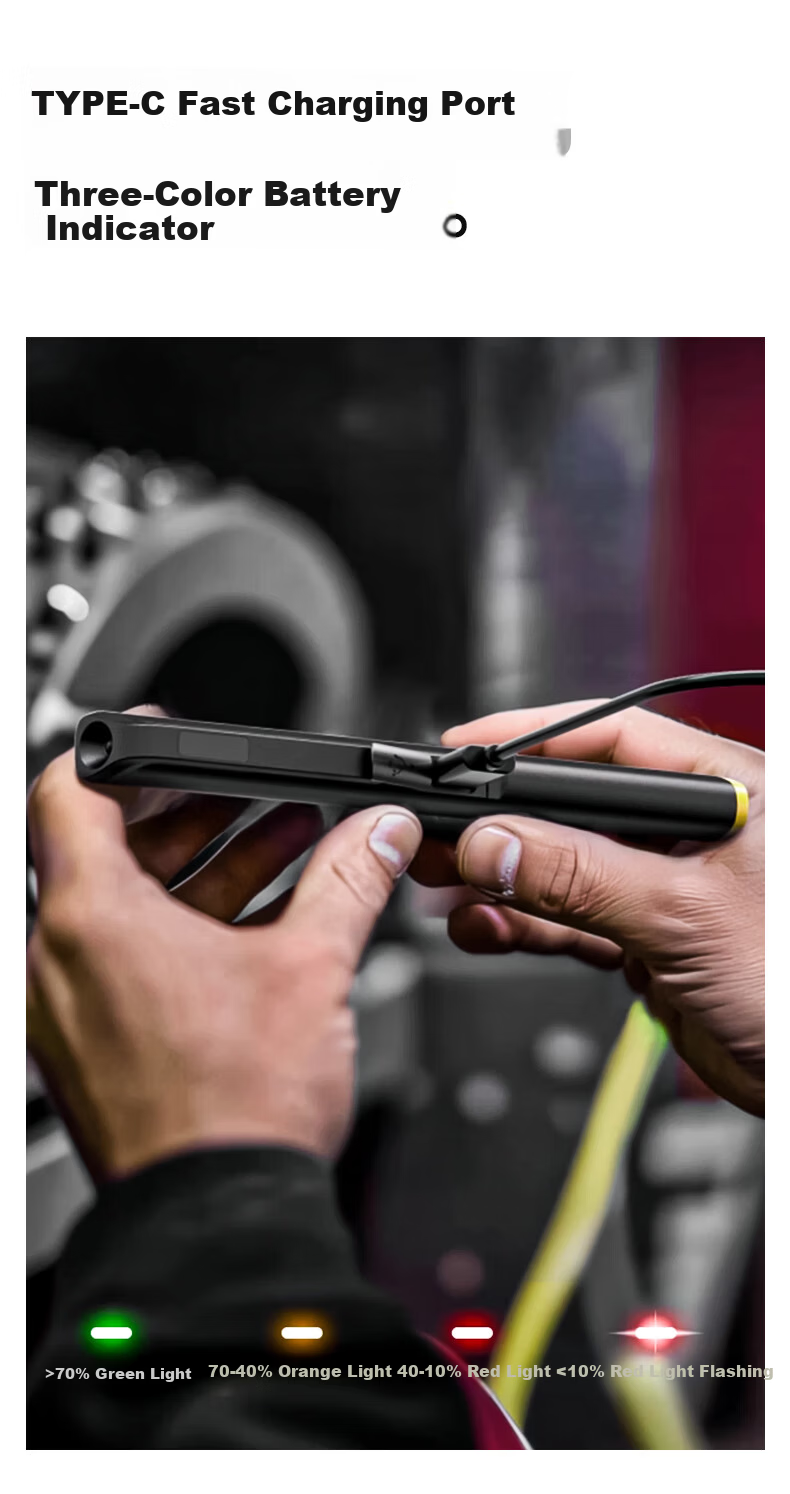 LEM Pen-Style High-Brightness Flashlight Compact Portable Work Light Automotive Repair Magnetic Rechargeable Multifunctional Inspection Tool 14