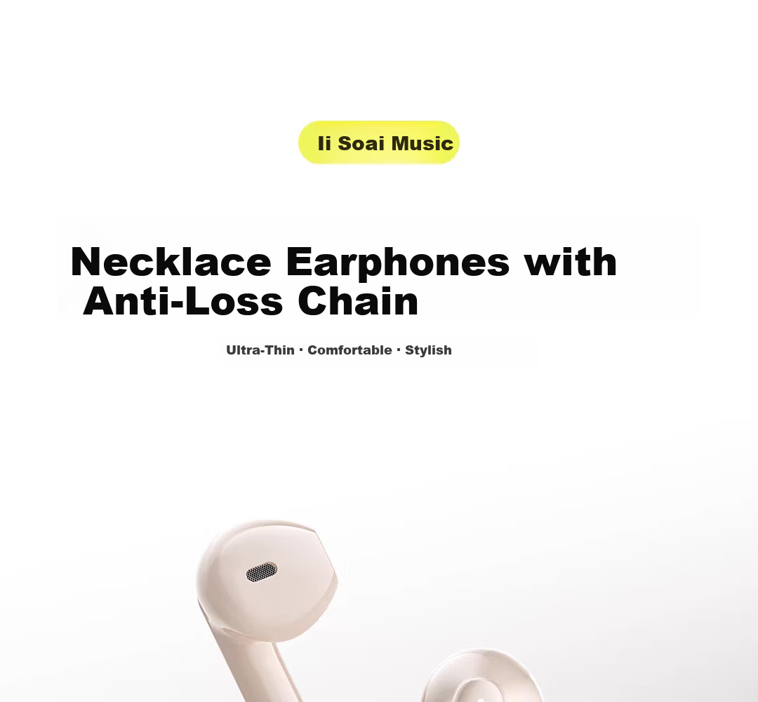Soaiy MC6 Bluetooth Clip-On Wireless Earphones Long Battery Life Universal for Huawei Apple 2026 New Model 3
