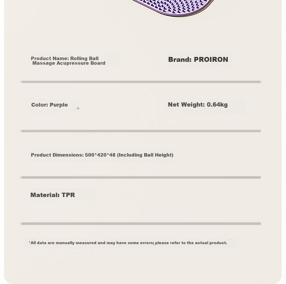 PROIRON Acupressure Foot Massage Mat Purple 11