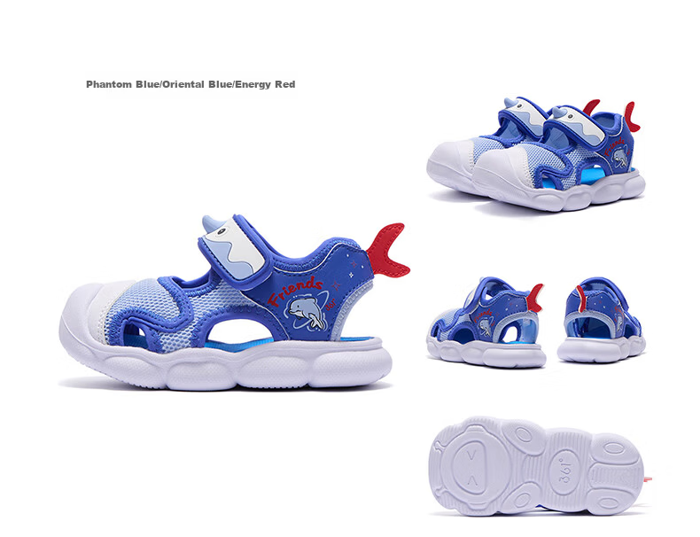 361° Little Dolphin Children's Sandals 26 Summer Boys and Girls Breathable Soft Elastic Baby Beach Shoes Pink Size 26 20