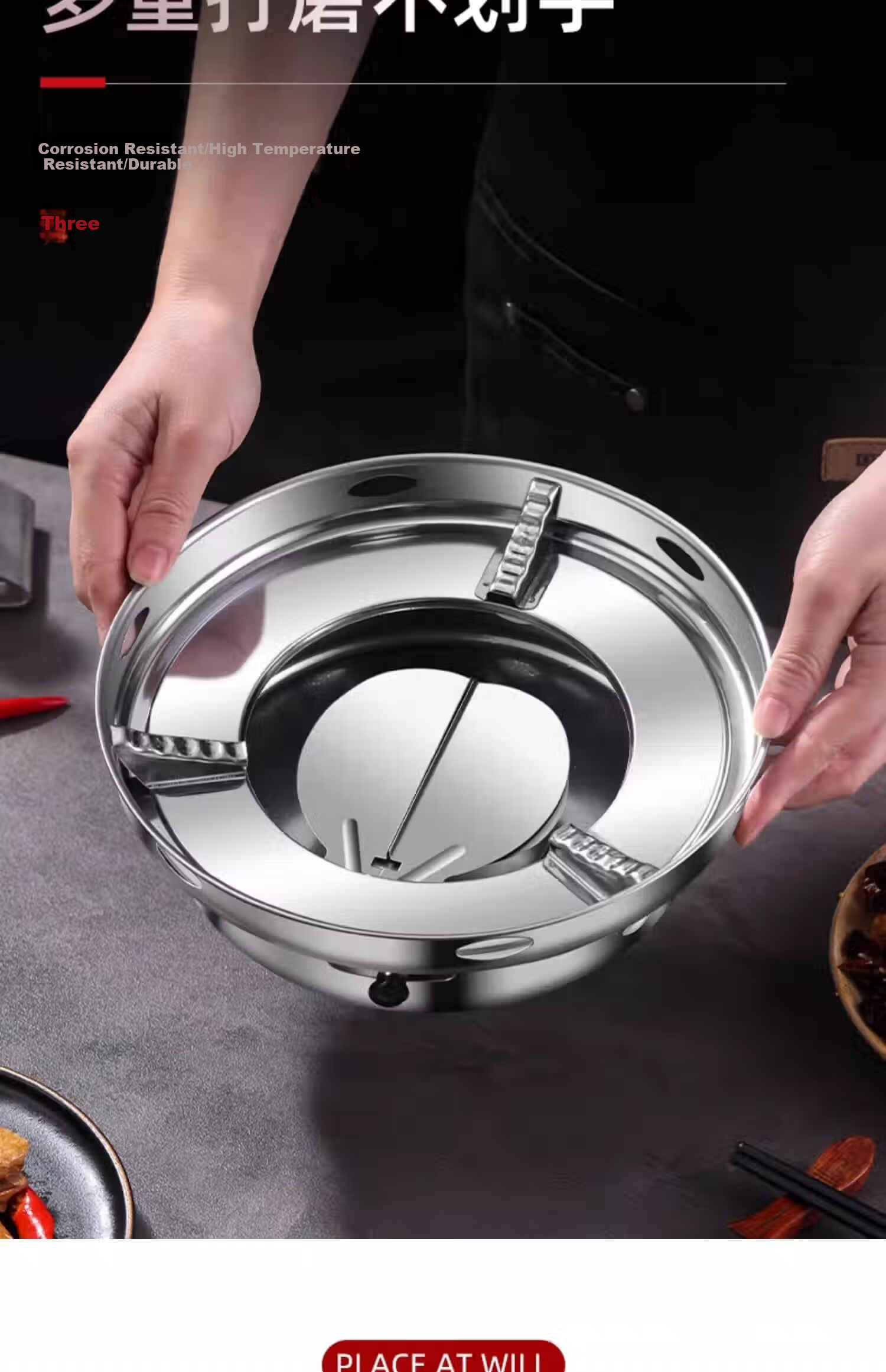 Deming Windproof Alcohol Stove for Dry Pot, Household Small Hot Pot Stove, New Commercial Stainless Steel Pot Base 8