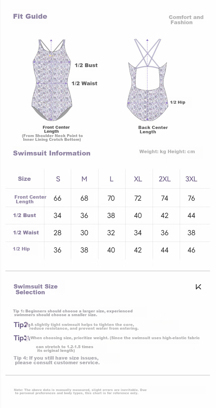 Keep Women's One-Piece Triangle Slim Fit Fashionable Hot Spring Swimming Suit 681 Moonlight White L 14