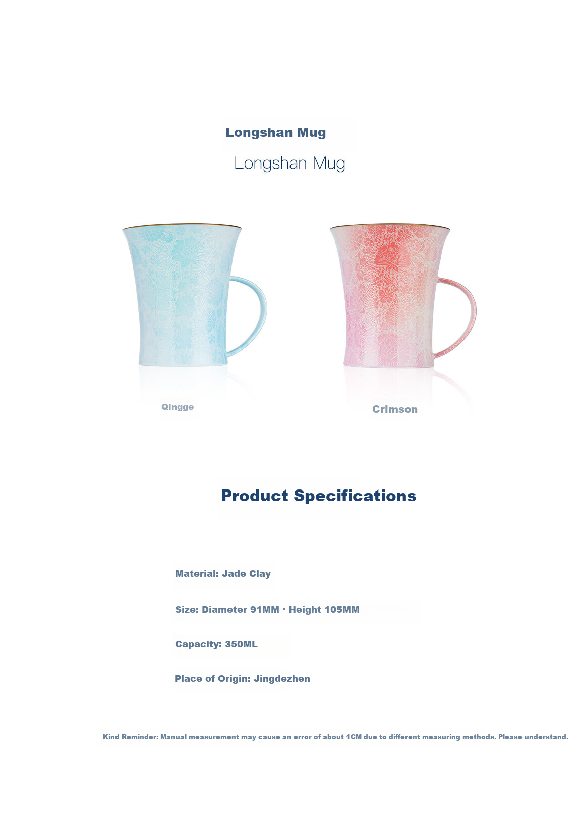 Gubopa Carved Jingdezhen Large Capacity Premium Exquisite Handmade Mug High-Value Coffee Cup Ceramic Birthday Gift Box Set 23