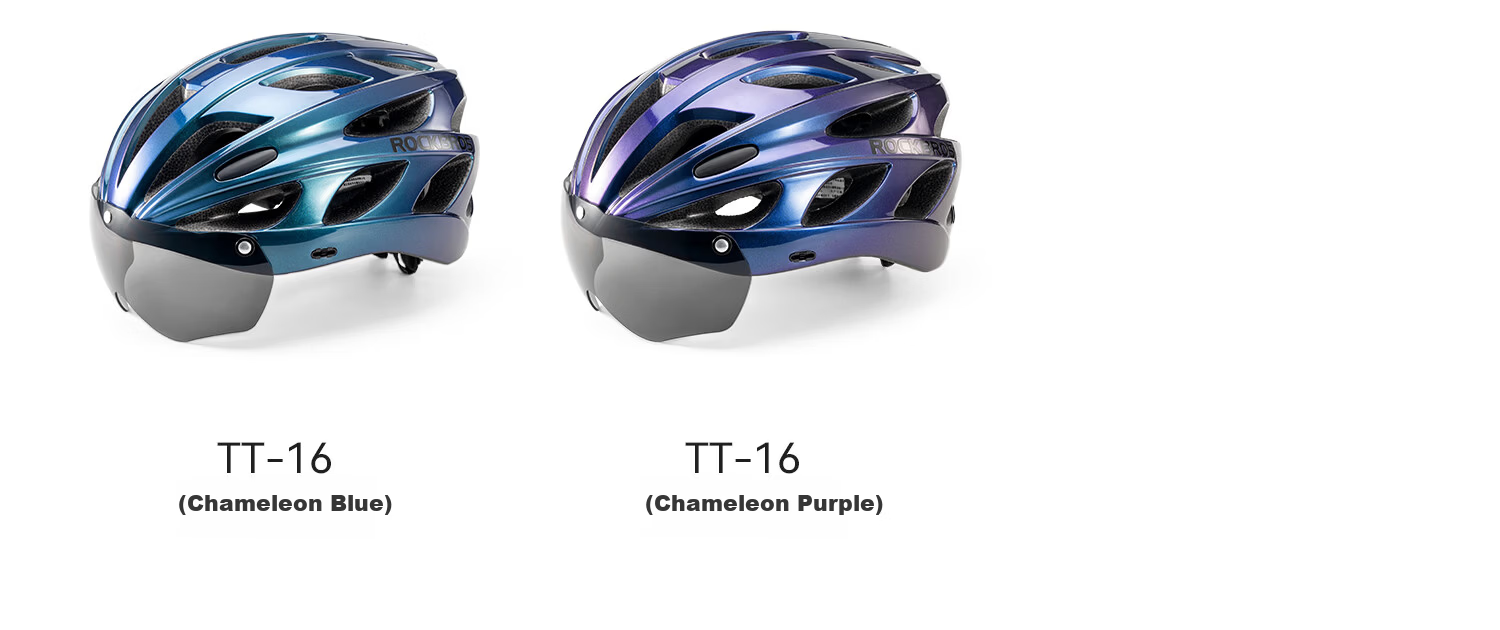 Rockbros Bicycle Helmet with Visor Integrated Road Mountain Bike Safety Helmet Unisex Petal L 9