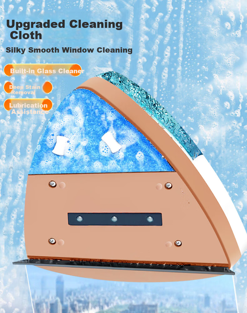 Isida Strong Magnetic Glass Cleaner 5-30mm Water Storage Upgrade Anti-Pinch Magnetic Window Scraper for Home Cleaning 9