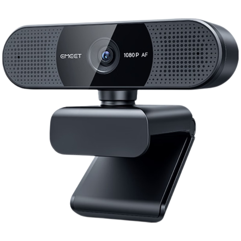 EMEET Yimi HD Live Streaming Webcam 60FPS High Frame Rate Laptop Desktop Camera Video Call Online Meeting Online Class Streaming Webcam with Built-in Dual Microphones