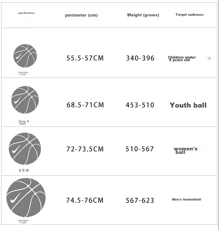 NIKE Basketball Indoor And Outdoor Non-Slip Wear-Resistant Size 7 Adult Petal Letter Brother N100413881207 4