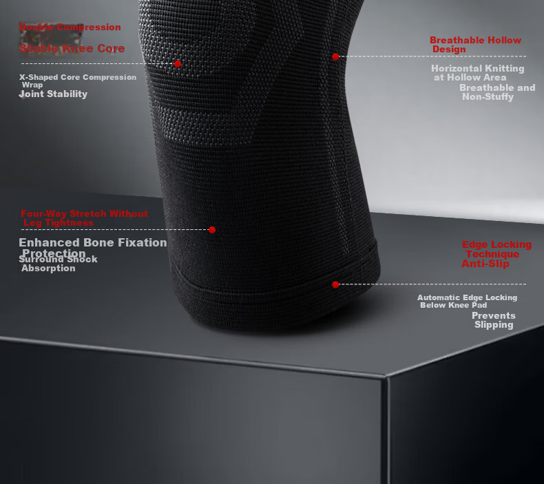 Li-Ning Knee Brace Sports Summer Thin Men Women Running Meniscus Injury Joint Cold Legs Mountaineering Basketball Badminton Special 8