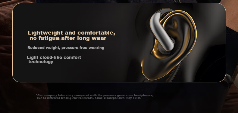 Zhiguozhe 2026 Latest Wired Earhook Earphones with Microphone 2-in-1 Type-C Desktop Laptop Non-In-Ear Comfortable 3.5mm Non-Bone Conduction 12