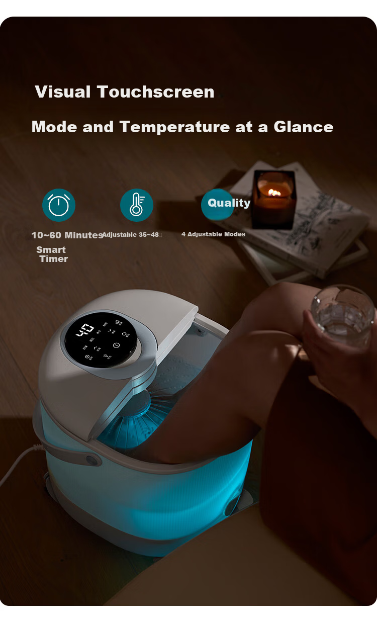 PHILIPS Foot Bath Bucket Automatic Massage Heating Intelligent Sterilization Knee Protection Steaming [Mid-Autumn Festival Gift] Birthday Present for Parents And Elders 3215F 15