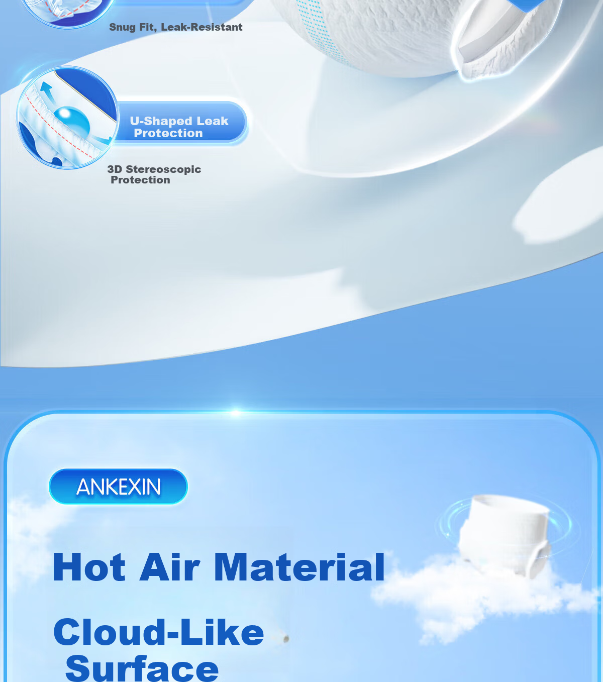 Anker New Medical Adult Pull-Up Diaper Pants M Size 20 Pieces for Elderly and Postpartum Women 17