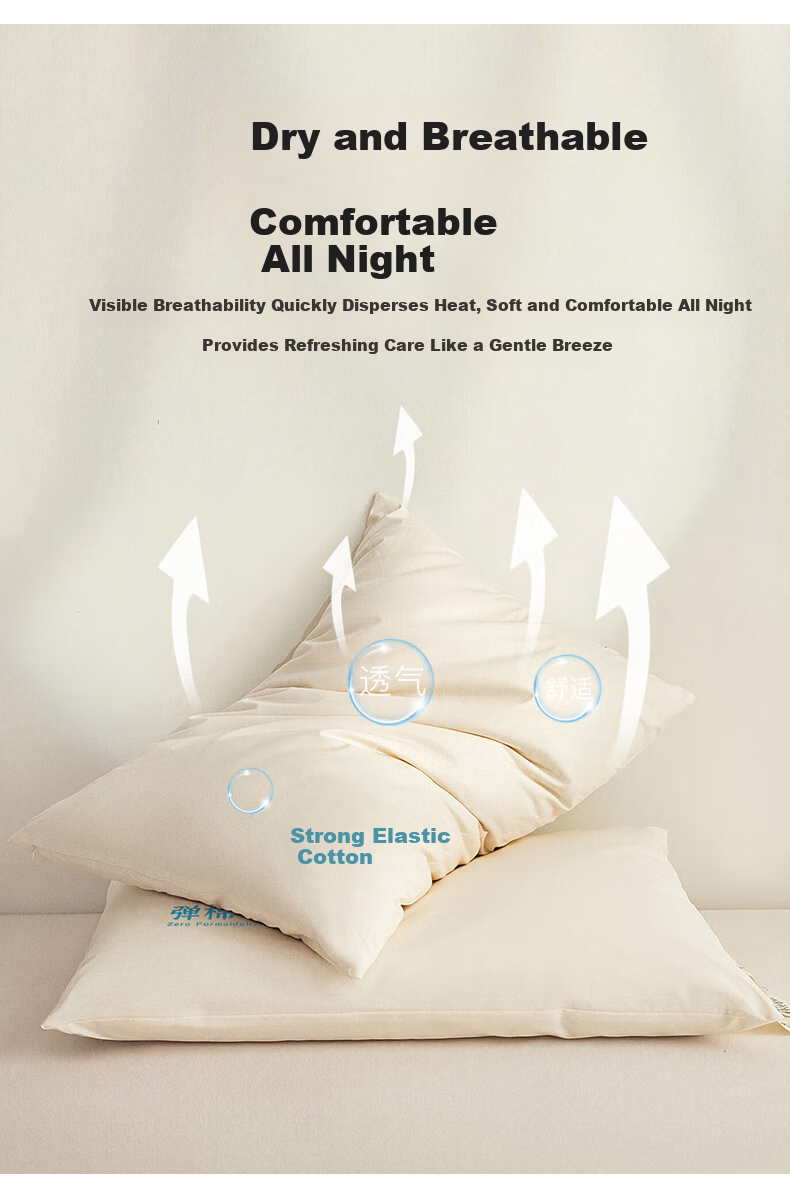 Grace A-Class Pure Cotton Pillow Core 100% Cotton Pillow for Adults Neck Support Pillow 11