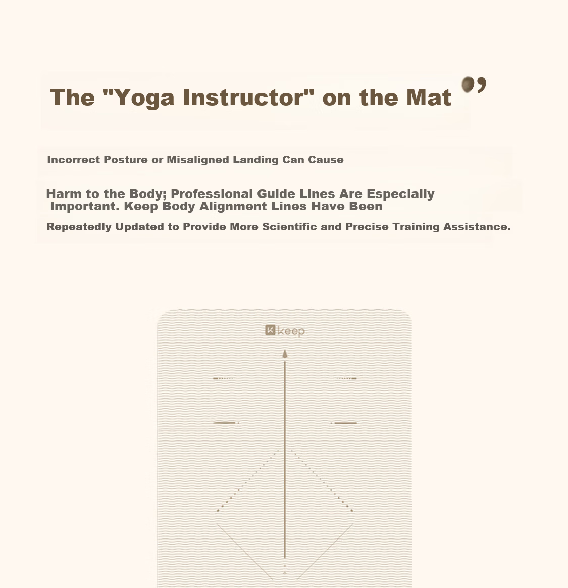 Keep Antibacterial Yoga Mat for Women Home Fitness Mat Shock Absorption Silent Extra Large Extra Wide Thickened 9mm Oat White 4