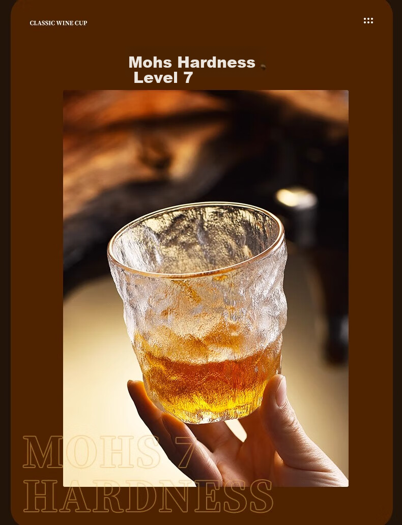 Eight Thousand Lines High-Value Whiskey Glass Set Home Glass Water Cup Set European Style Carved Wine Glass Set 13